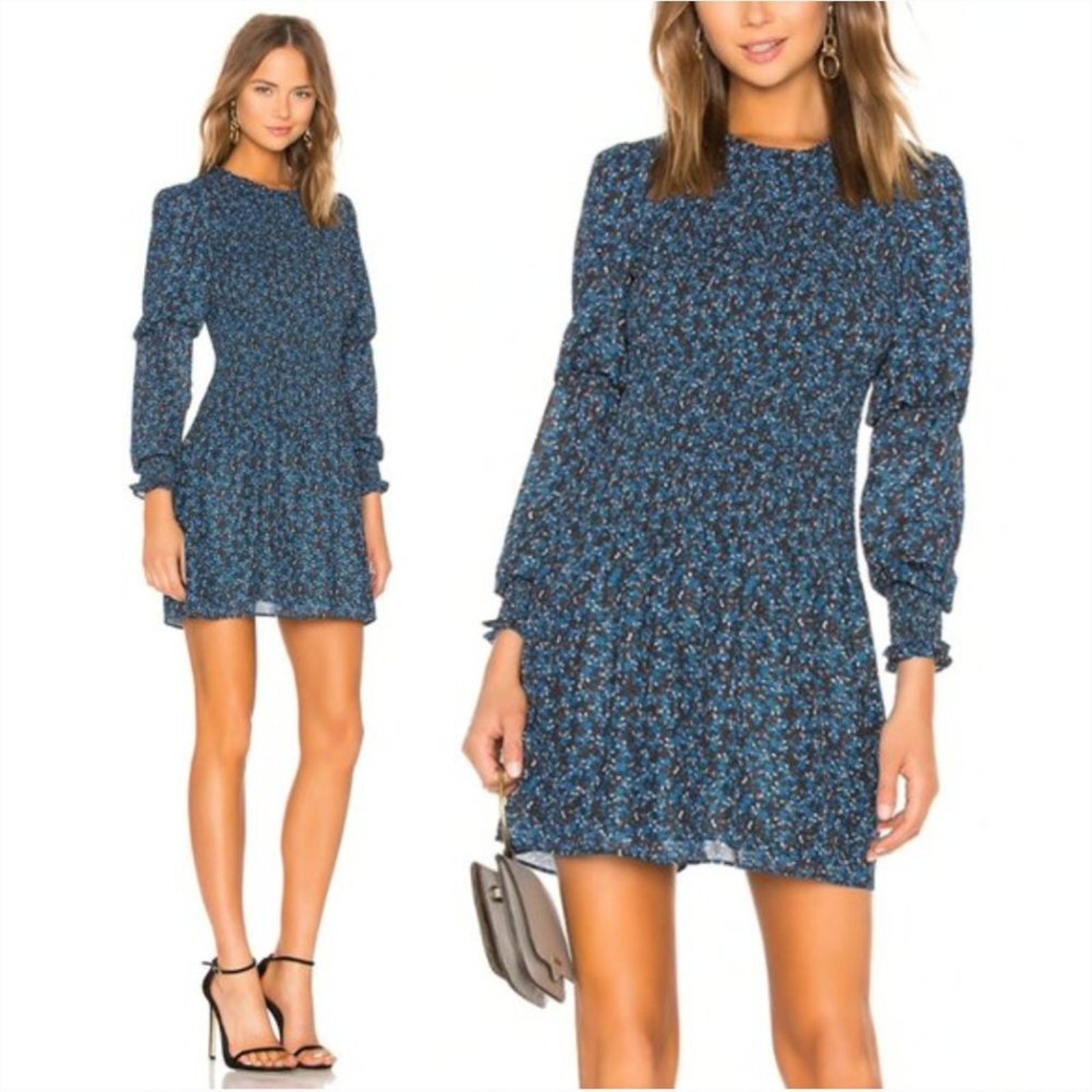 Parker Lilly Mini Dress In Jasmine Floral Print